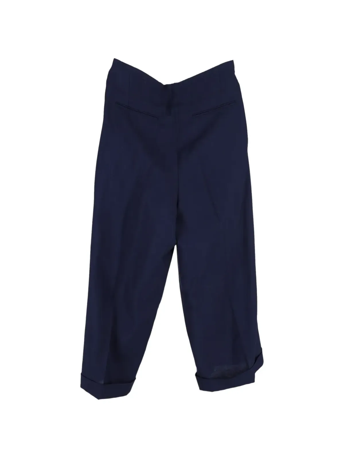 Marni Pre-Owned pleated wool trousers - Blue - 画像2