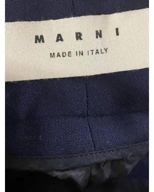 Marni Pre-Owned pleated wool trousers - Blue - サムネイル3