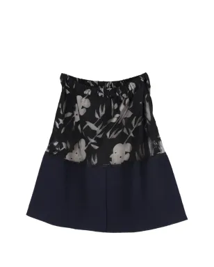 Marni Pre-Owned floral-print flared mini skirt - Black - サムネイル2