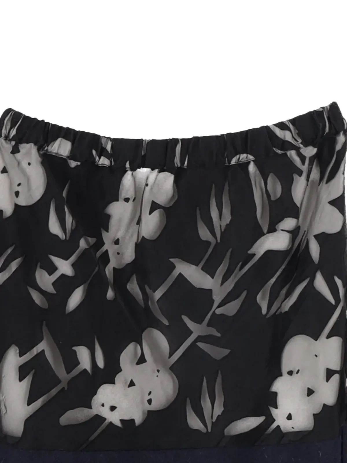 Marni Pre-Owned floral-print flared mini skirt - Black - 画像3
