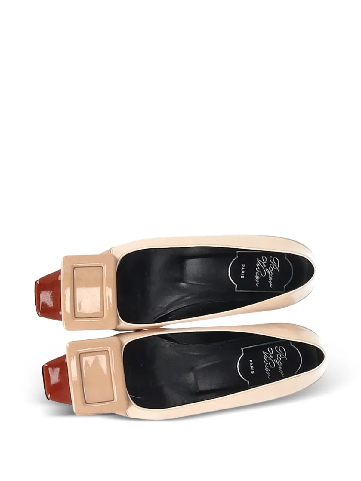 Roger Vivier Vintage バックル付きレザーフラットシューズ - 画像5