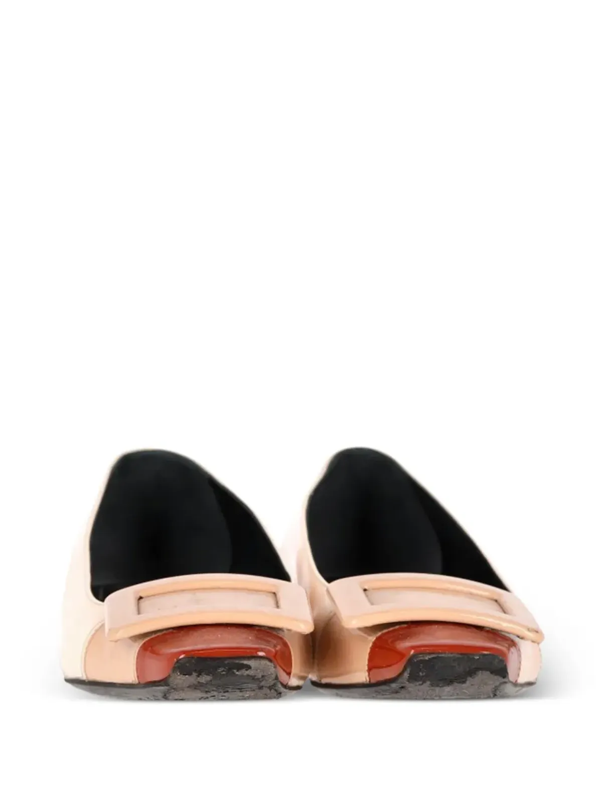 Roger Vivier Vintage バックル付きレザーフラットシューズ - 画像3