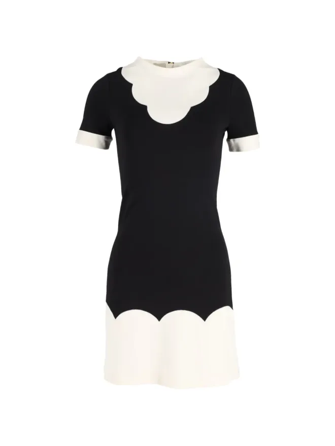 Moschino Pre-Owned Moschino Pre-Owned スカラップミニドレスの商品画像