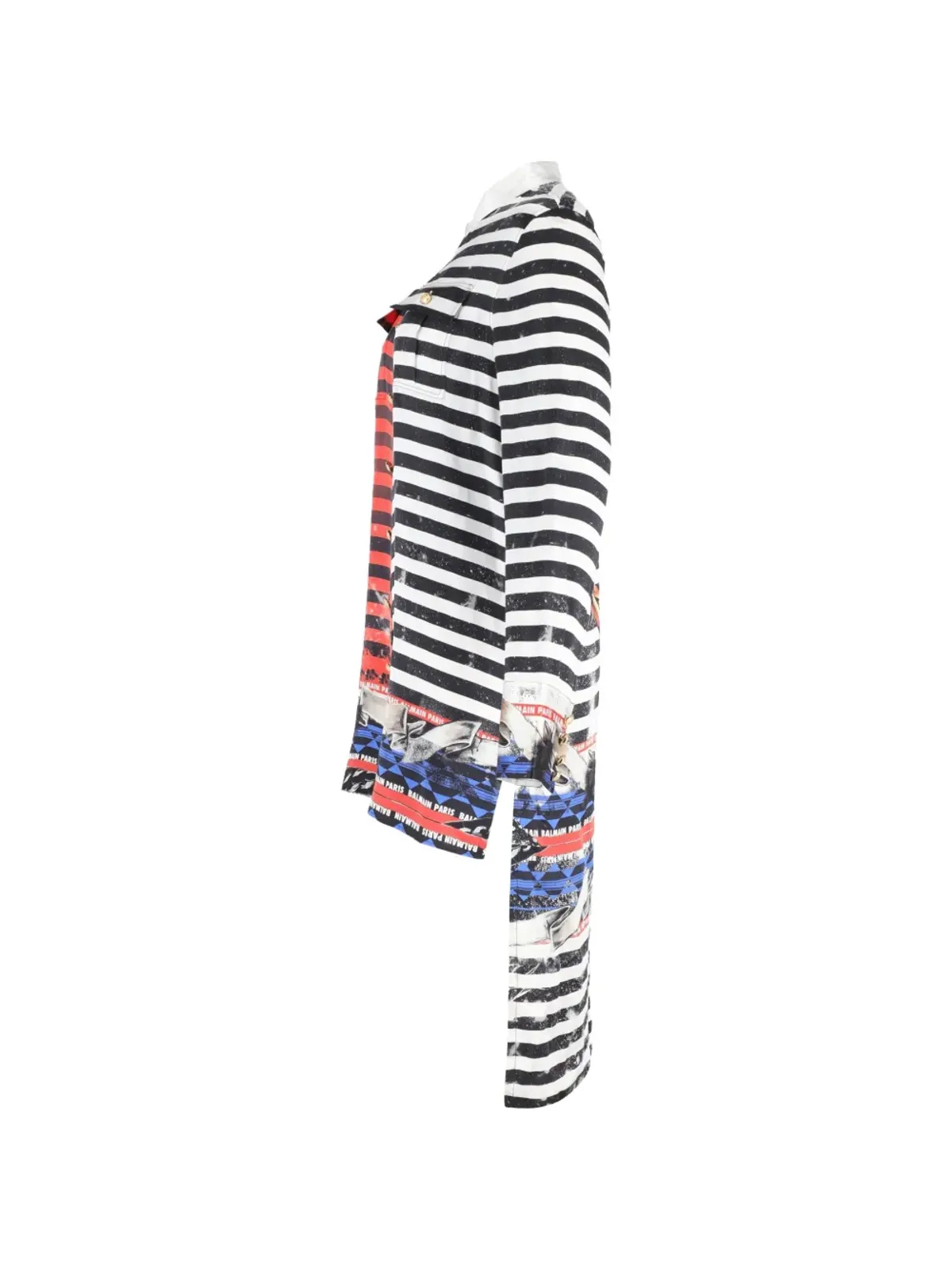 Balmain ビンテージ ストライププリントシャツ - 画像4