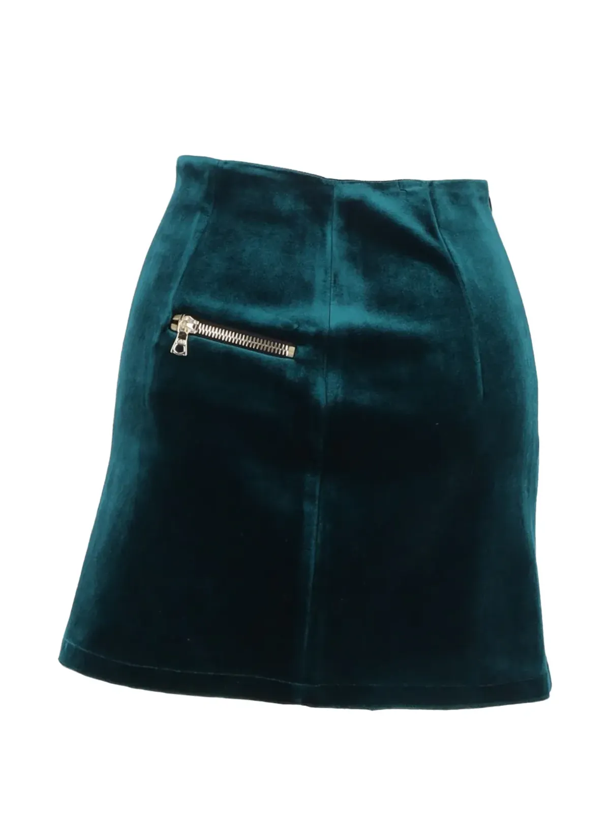 SANDRO Janet velvet mini skirt - Green - 画像2