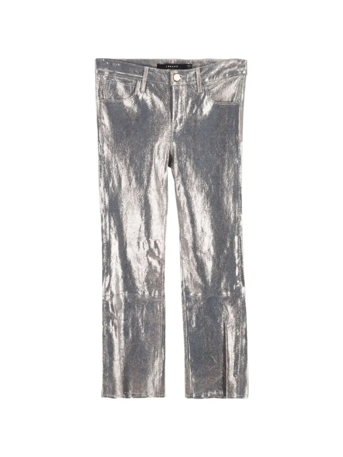 J Brand レザー トラウザー - シルバー - 画像1