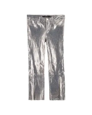 J Brand レザー トラウザー - シルバー - サムネイル1