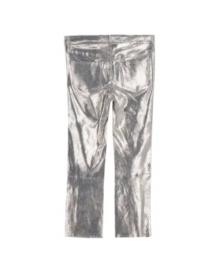J Brand レザー トラウザー - シルバー - サムネイル2