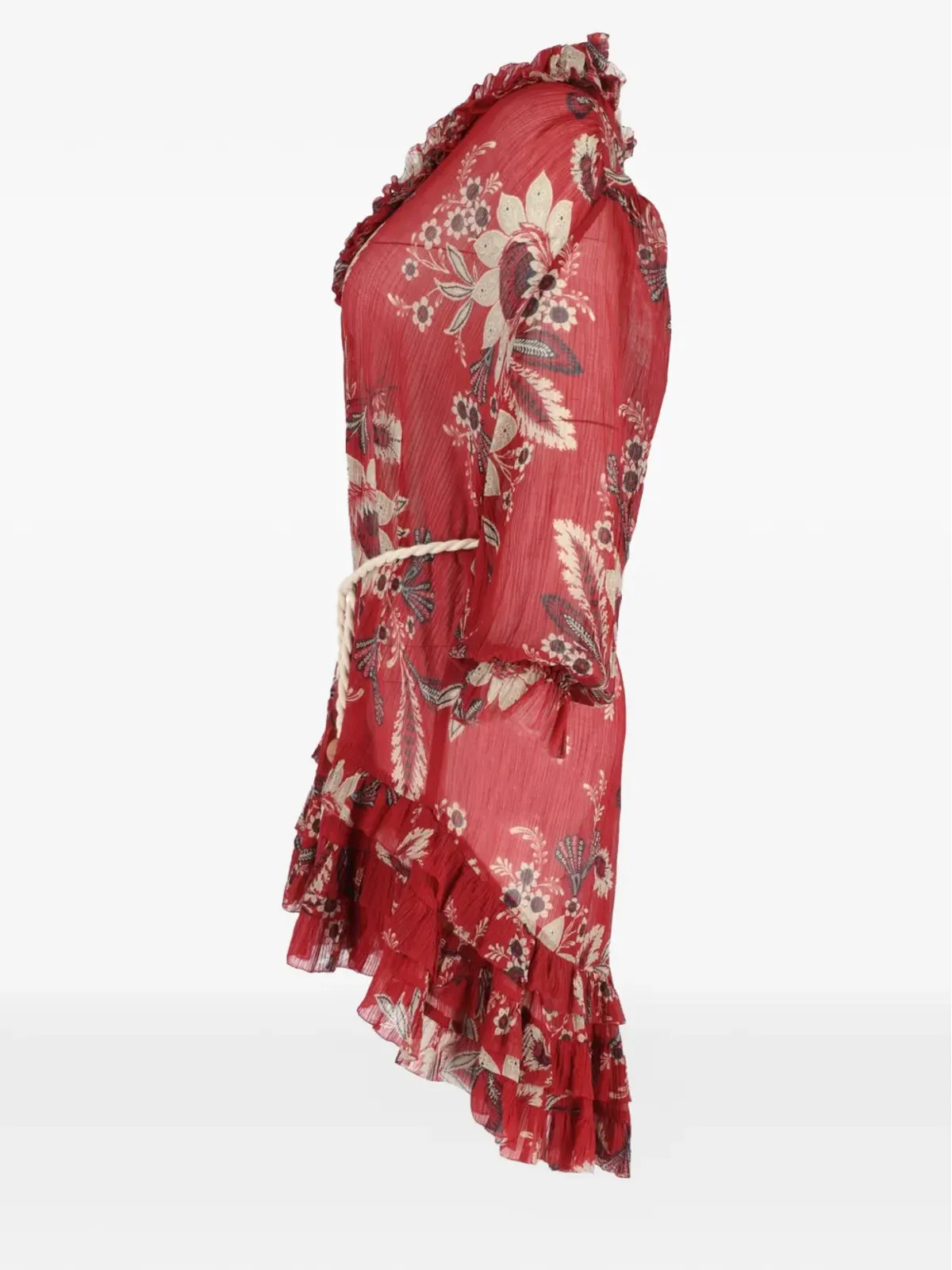 ZIMMERMANN 花柄プリントのフリル付きミニドレス - 画像2