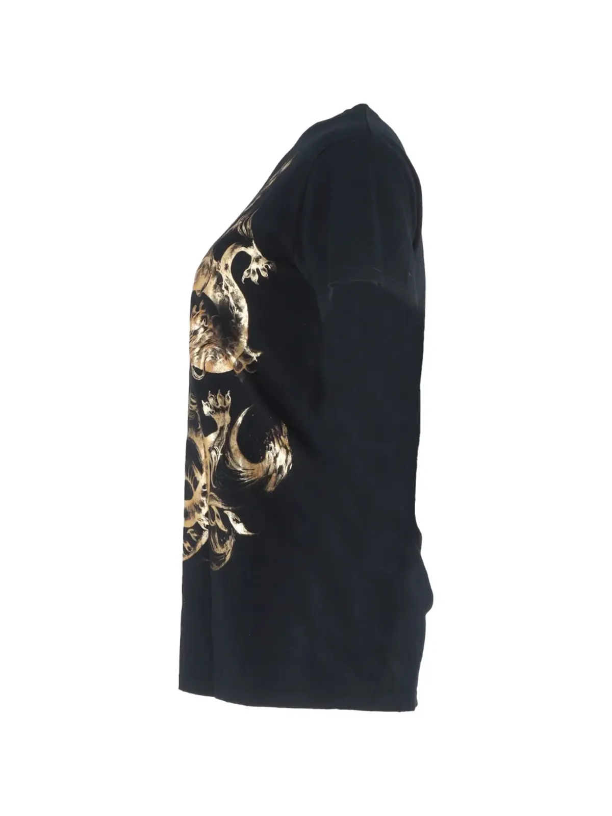 Balmain Pre-Owned ドラゴンプリント コットン Tシャツ - 画像3
