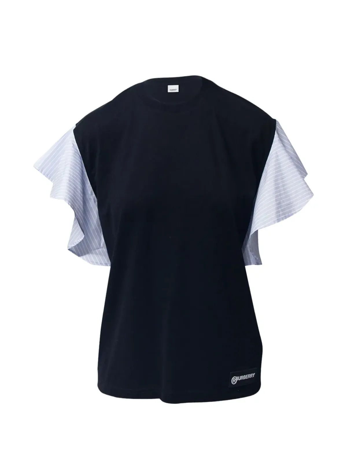 Burberry Pre-Owned フリルスリーブのオーバーサイズTシャツ - 画像1