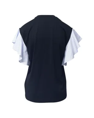 Burberry Pre-Owned フリルスリーブのオーバーサイズTシャツ - サムネイル2