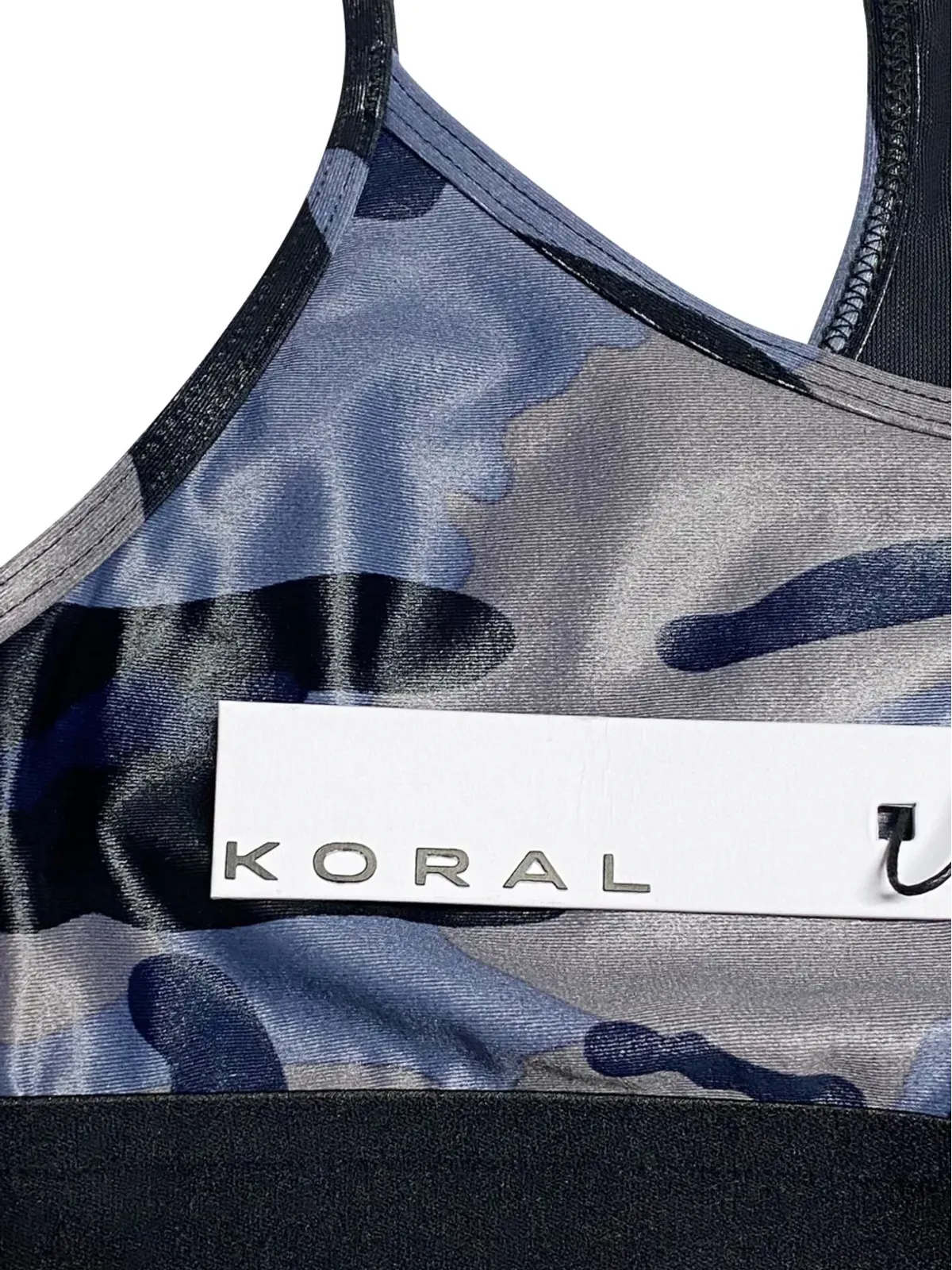 Koral カモフラージュ柄 スポーツブラトップ - 画像3