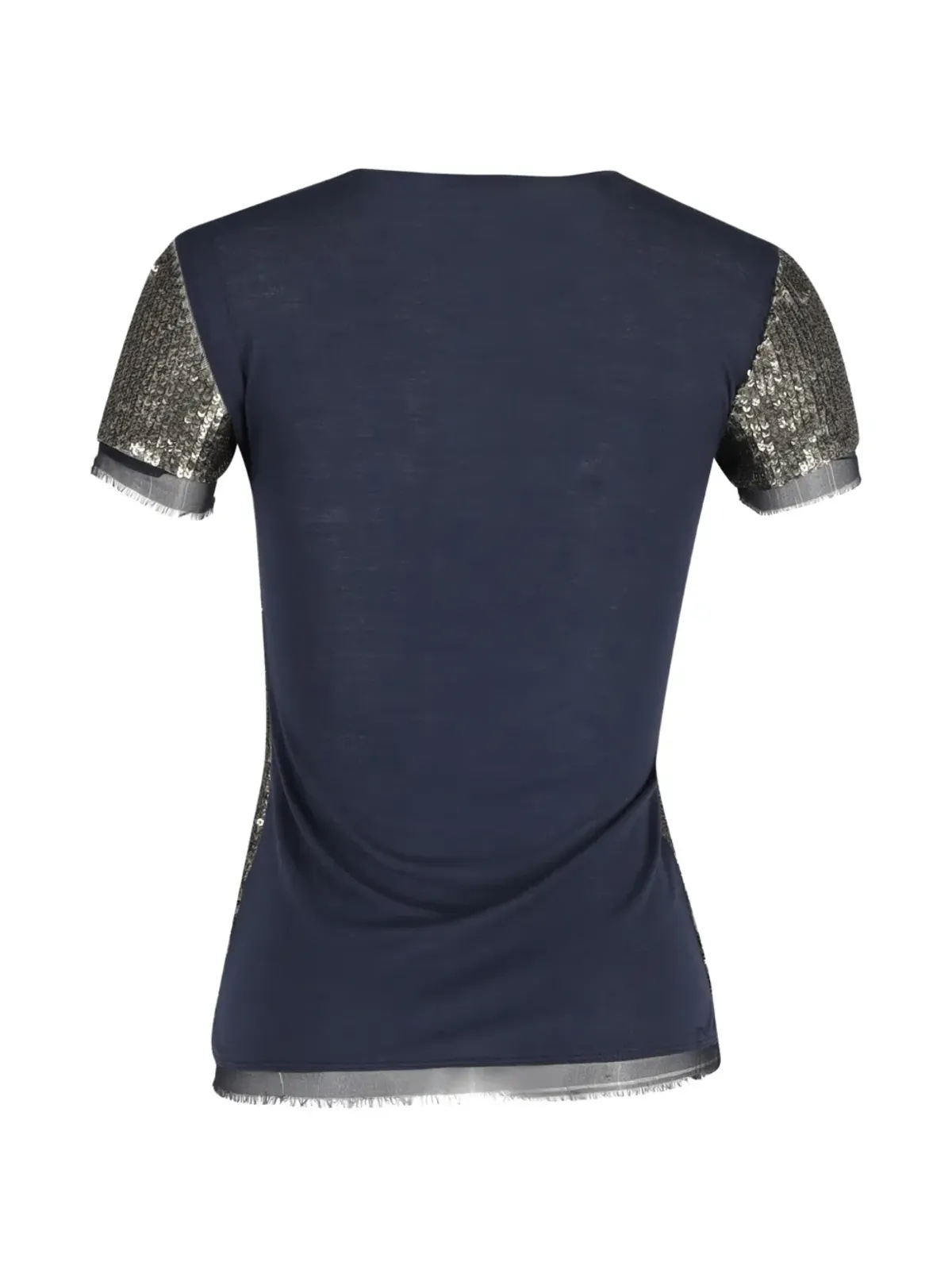 Red Valentino Vintage フリルディテール・スパンコールTシャツ - 画像2
