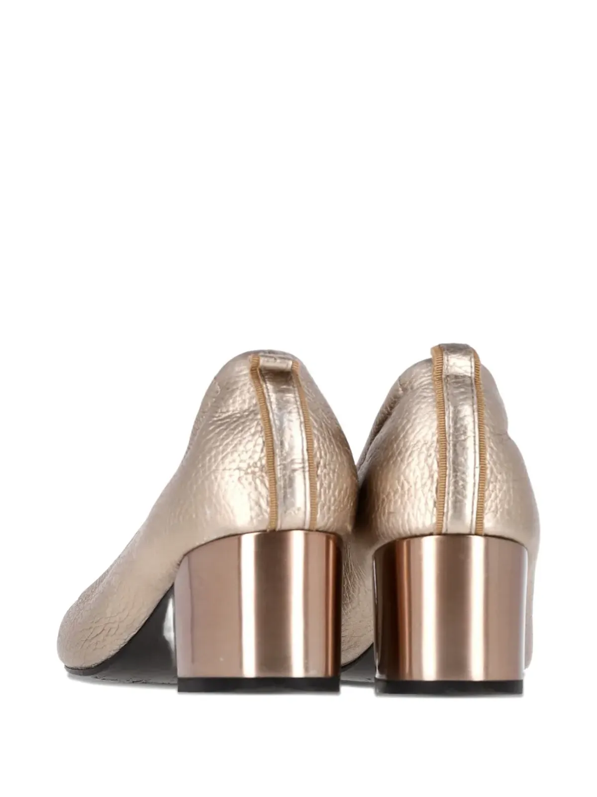 Lanvin Pre-Owned キューブヒール バレリーナパンプス - 画像3