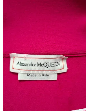 Alexander McQueen Pre-Owned ジャカードニット オフショルダードレス - ピンク - サムネイル3