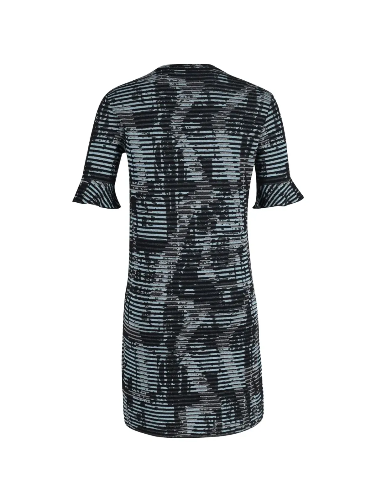 M Missoni Vintage ストライプ柄 ラウンドカラー ミニドレス - 画像2