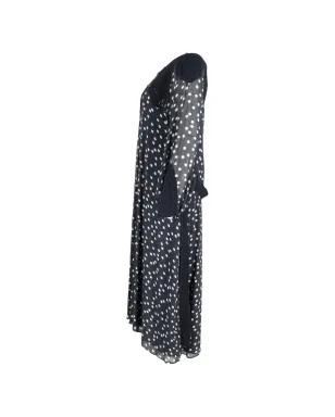 Rixo Irene crochet-detail polka-dot dress - Blue - サムネイル3