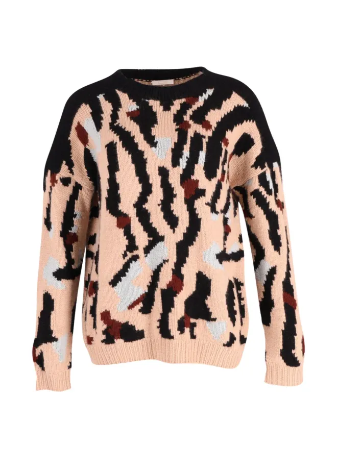 Chloé Vintage Chloé Vintage 抽象柄セーター - Neutralsの商品画像