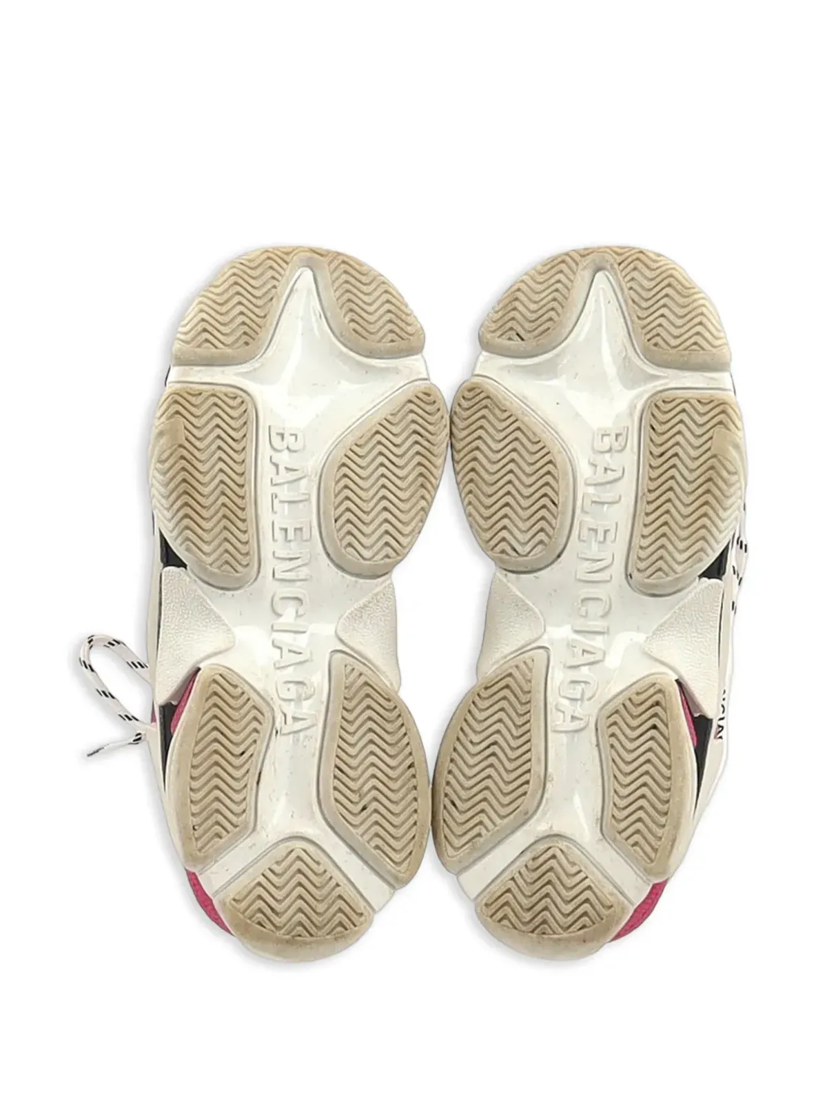 Balenciaga Pre-Owned Triple Sレースアップファスニングスニーカー ホワイト - 画像5