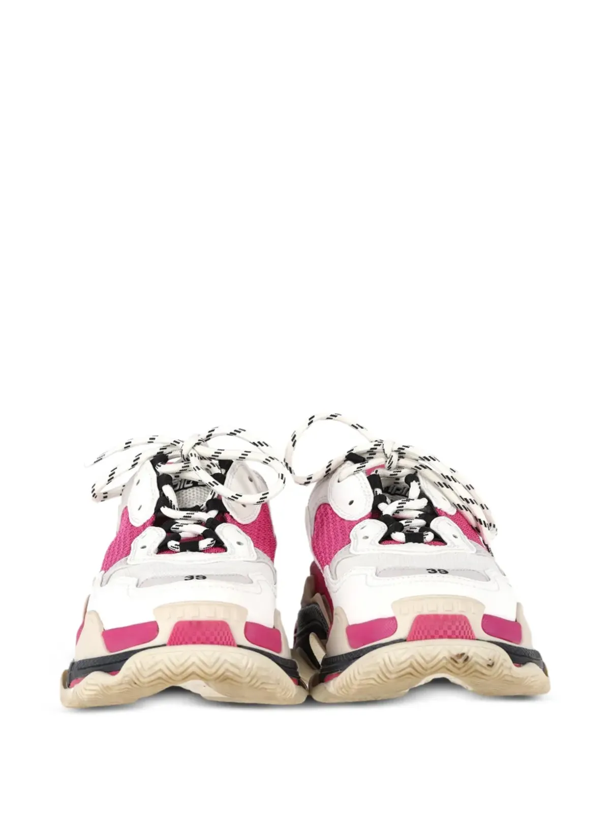 Balenciaga Pre-Owned Triple Sレースアップファスニングスニーカー ホワイト - 画像2