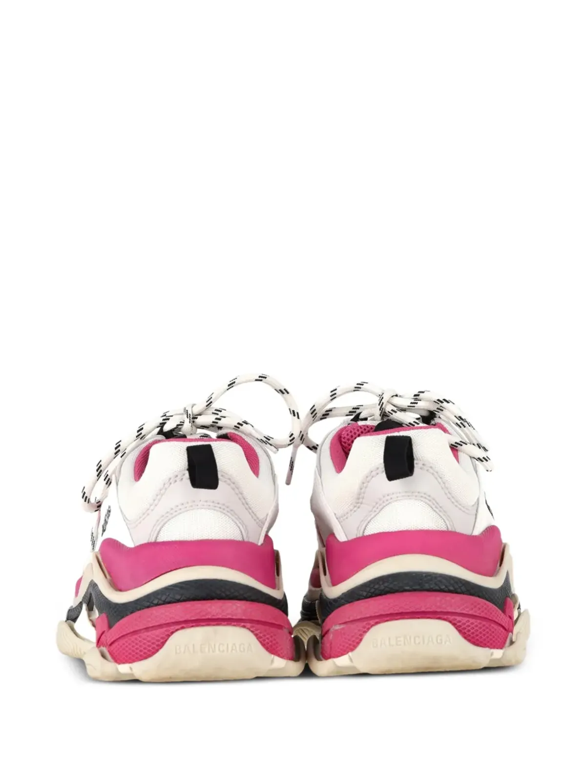 Balenciaga Pre-Owned Triple Sレースアップファスニングスニーカー ホワイト - 画像3