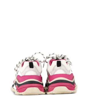 Balenciaga Pre-Owned Triple Sレースアップファスニングスニーカー ホワイト - サムネイル3