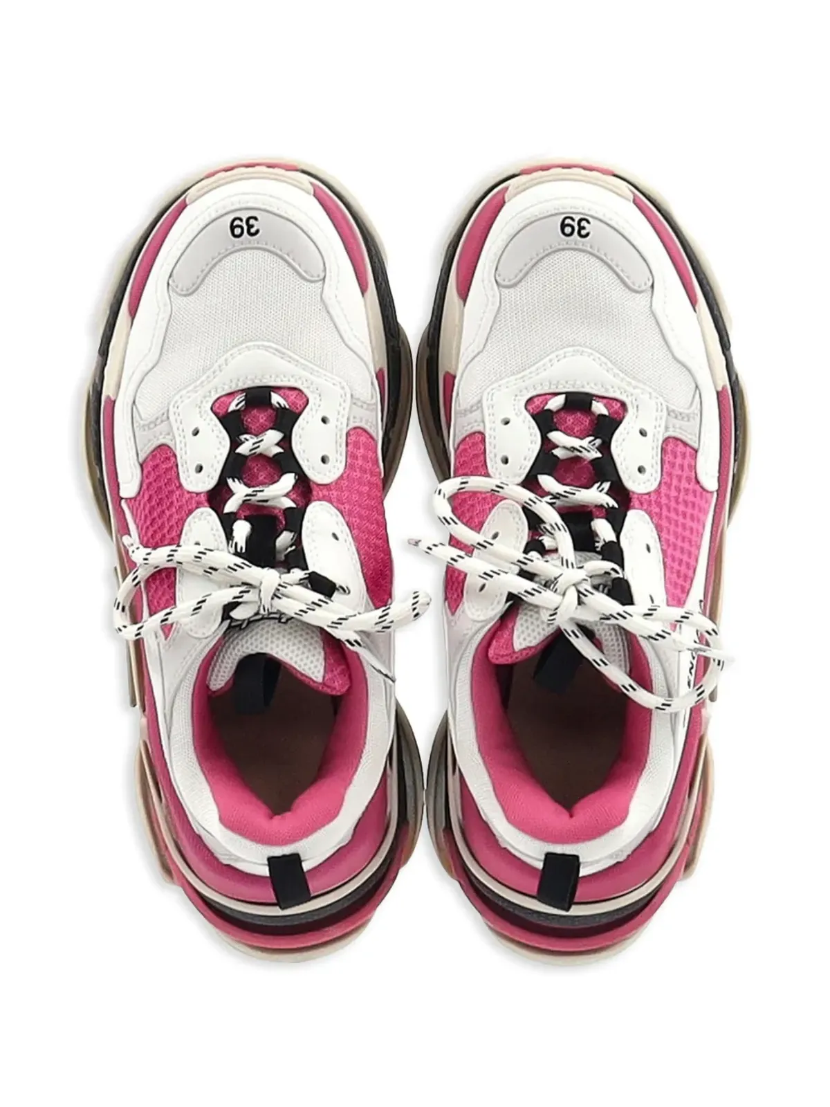 Balenciaga Pre-Owned Triple Sレースアップファスニングスニーカー ホワイト - 画像4