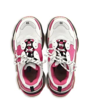 Balenciaga Pre-Owned Triple Sレースアップファスニングスニーカー ホワイト - サムネイル4