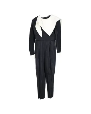 Fendi Pre-Owned スカーフディテール長袖ジャンプスーツ - ブラック - サムネイル1