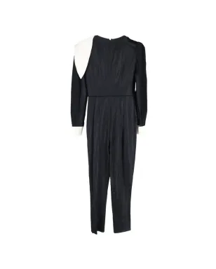 Fendi Pre-Owned スカーフディテール長袖ジャンプスーツ - ブラック - サムネイル2