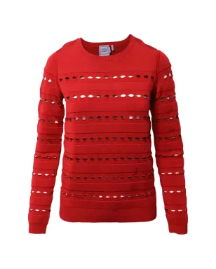 Herve Leger カットアウト入りリブセーター - サムネイル1
