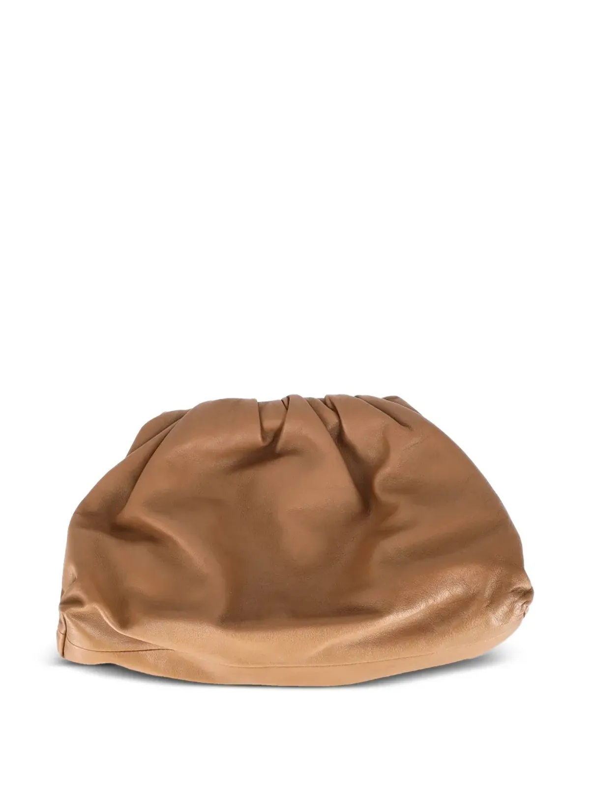 Bottega Veneta ビンテージ レザー クラッチバッグ - ブラウン - 画像2