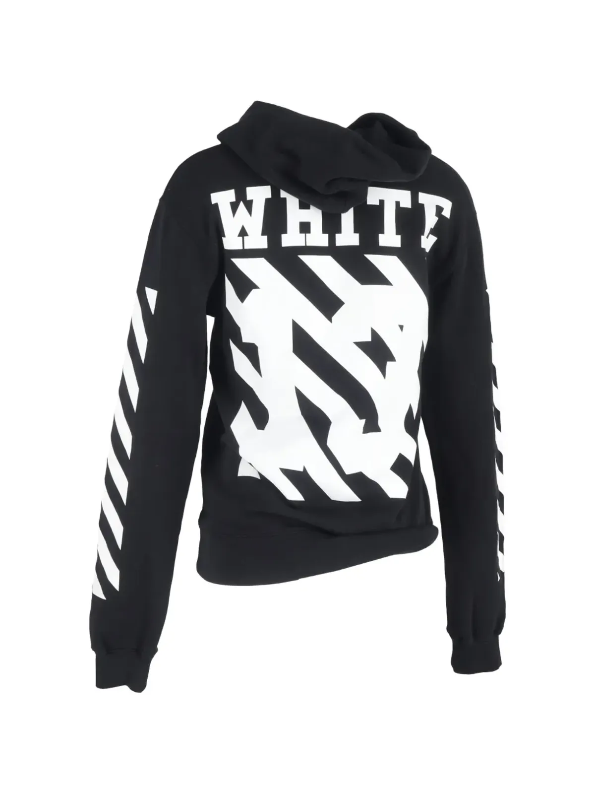 Off-White ビンテージ Diag Arrow スリムフーディ ブラック - 画像2