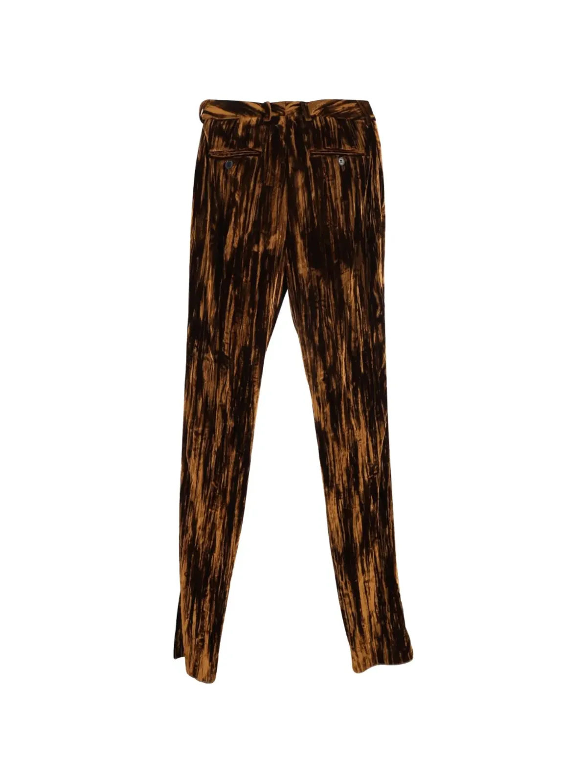 Saint Laurent ビンテージ テクスチャードパンツ ブラウン - 画像2