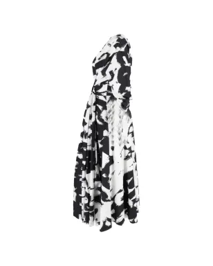 Alexander McQueen Pre-Owned twisted-waist printed midi dress - White - サムネイル3