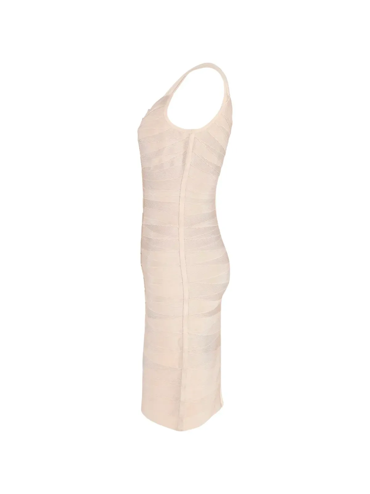 Herve Leger Gemma chain-link dress - ベージュ - 画像3