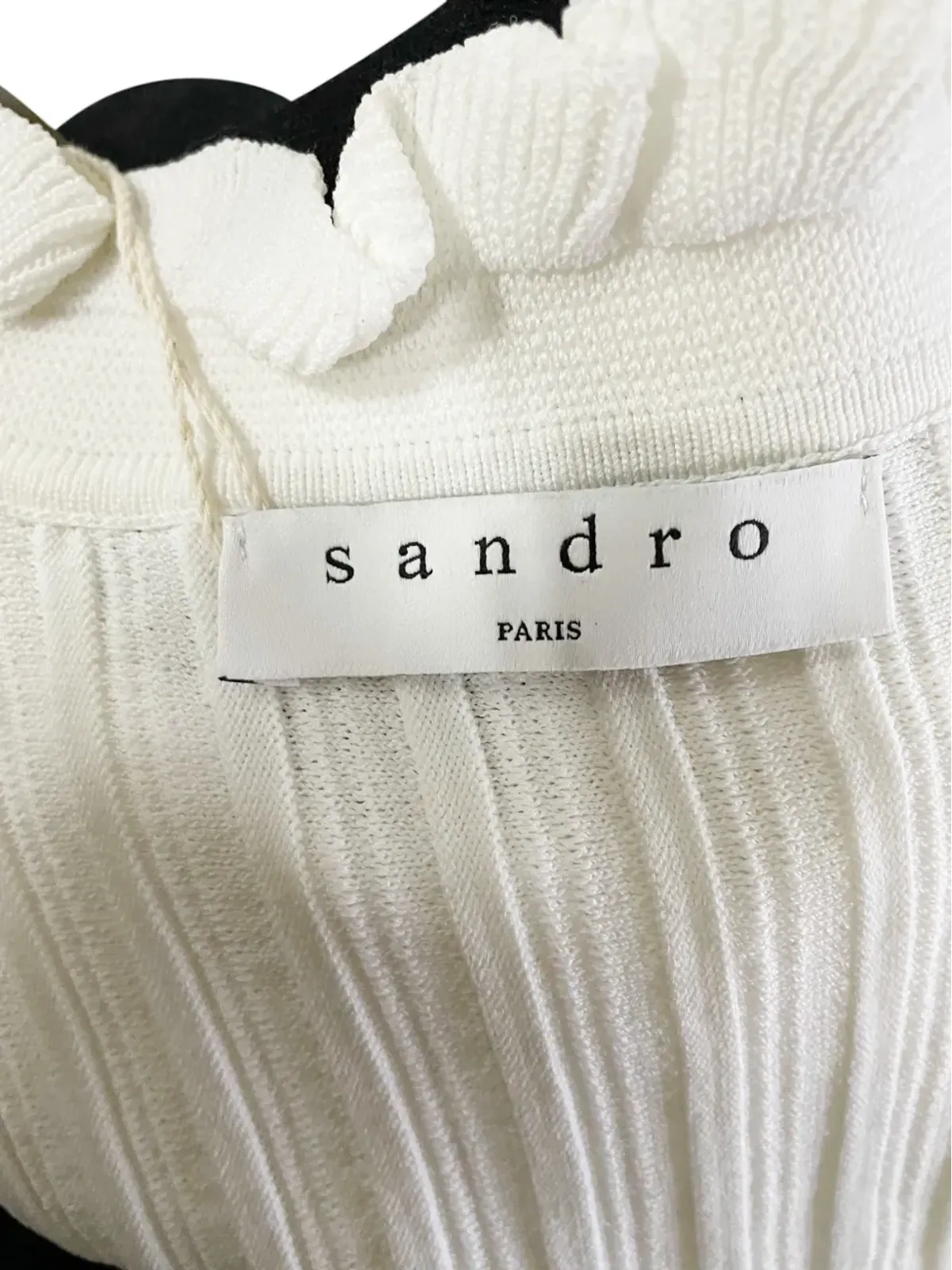 SANDRO エッダ ツートーン ニット ミニドレス - 画像3