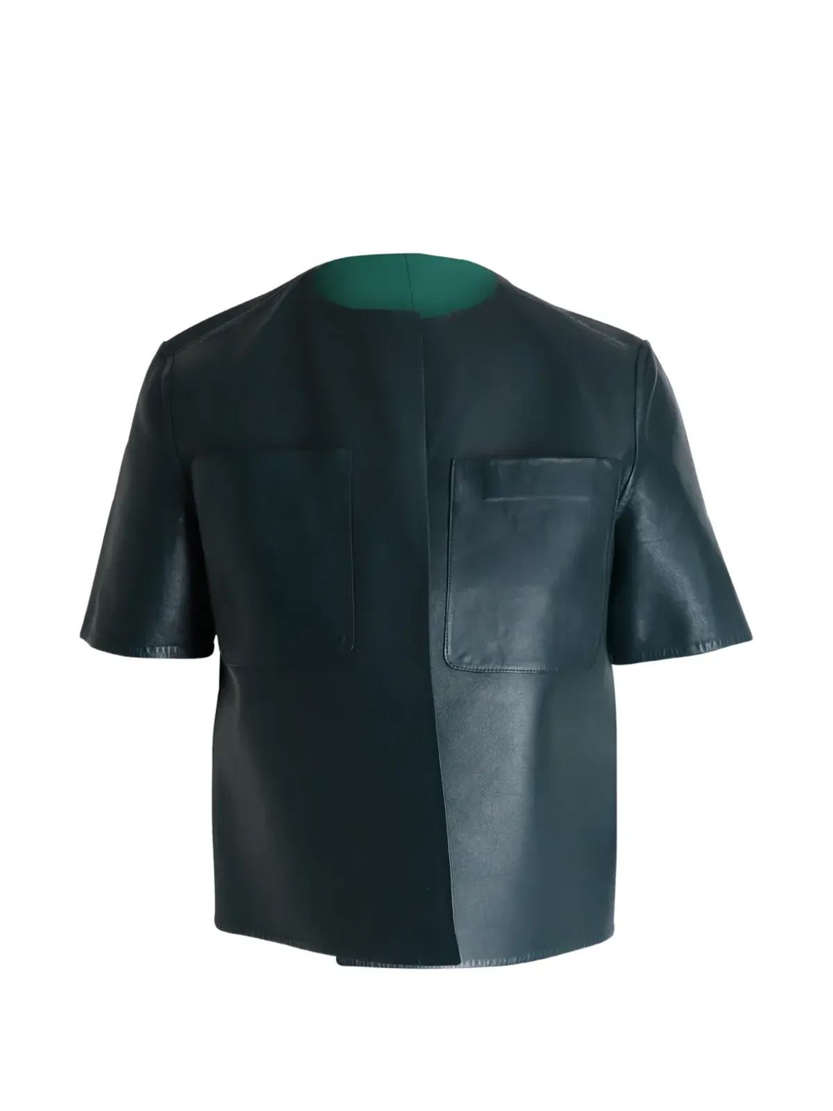Marni Pre-Owned リバーシブルレザー ジャケット - 画像5