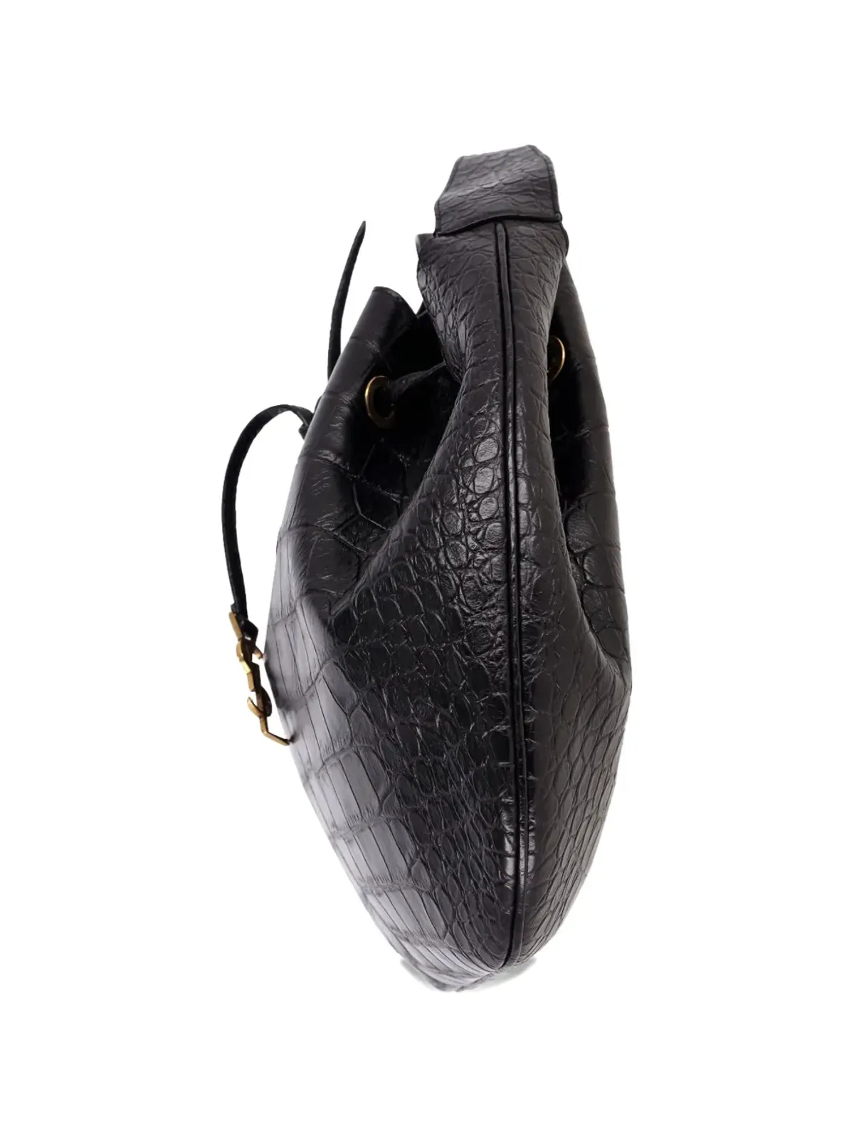 Saint Laurent Pre-Owned パリVII クロコダイルエフェクトレザー ショルダーバッグ - 画像3