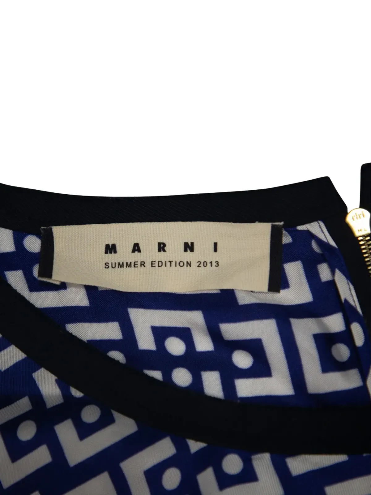 Marni ビンテージ 幾何学柄ブラウス - 画像4