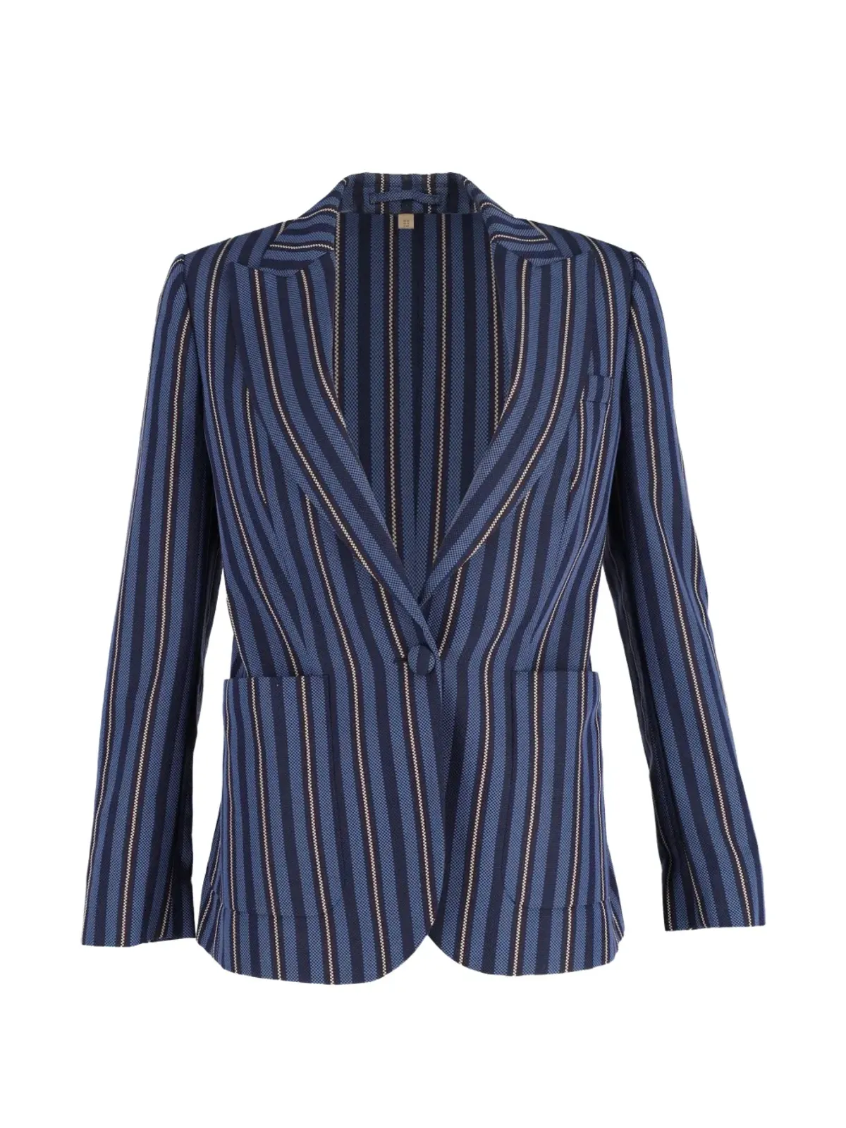 Burberry Pre-Owned ストライプ柄 シングルブレスト ブレザー - 画像1