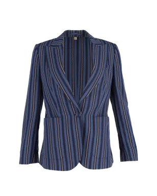Burberry Pre-Owned ストライプ柄 シングルブレスト ブレザー - サムネイル1