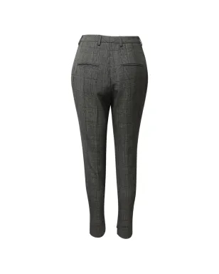 Saint Laurent Pre-Owned チェック柄スリムレッグパンツ - グレー - サムネイル2