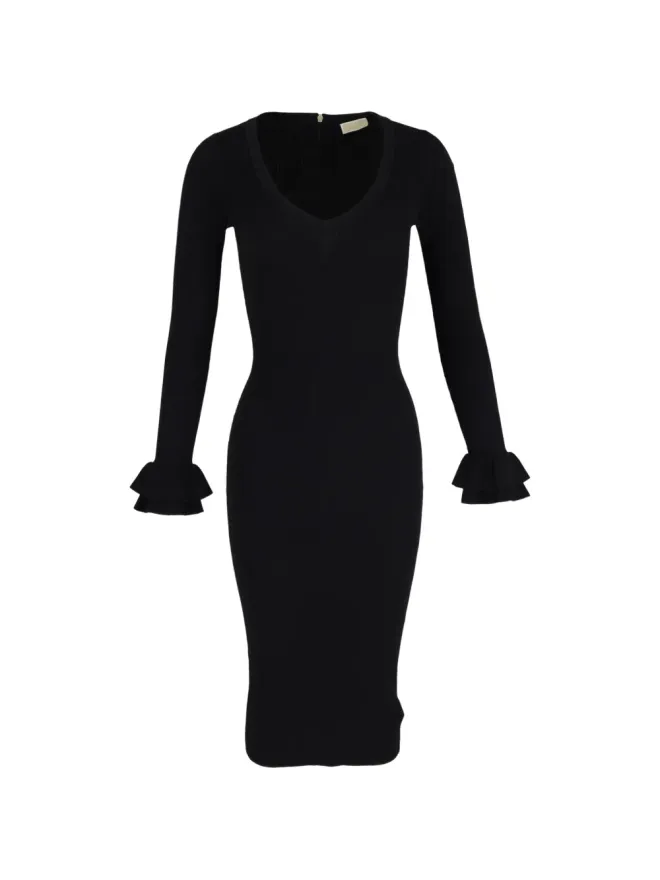 Michael Kors Vintage Michael Kors Vintage Vネックのニットドレスの商品画像