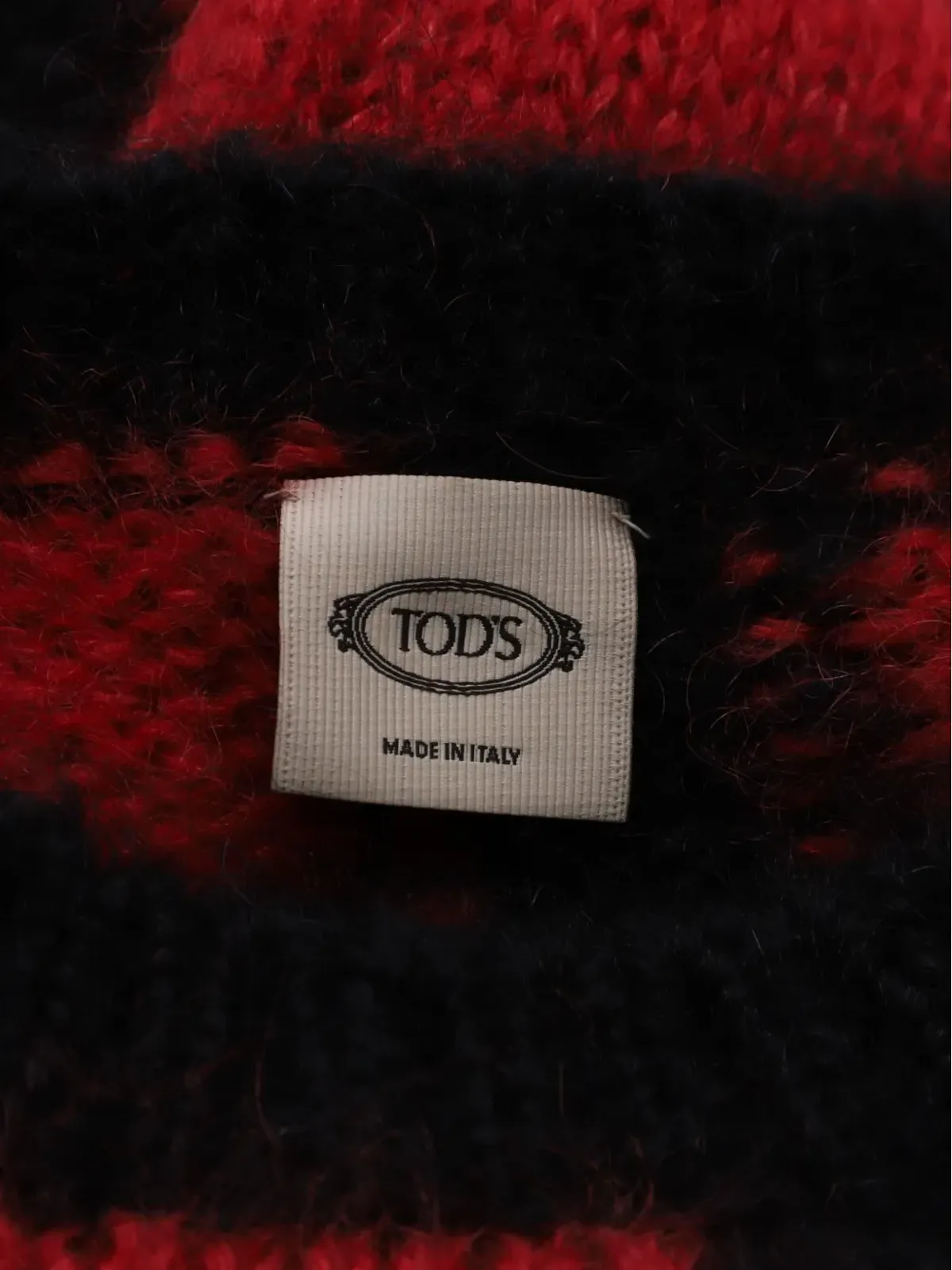 Tod's Vintage モヘアチェック柄ジャンパー - 画像3