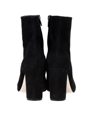 Gianvito Rossi ポインテッドトゥ ブロックヒール ブーツ - サムネイル4