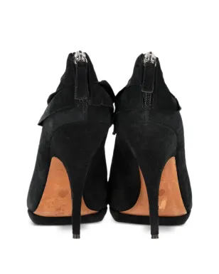 Moschino Pre-Owned ラッフルド ハイヒール ブーツ（ブラック） - サムネイル3