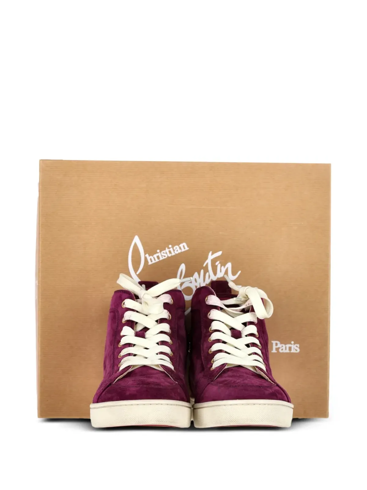 Christian Louboutin Pre-Owned ランタス ハイトップスニーカー - パープル - 画像5