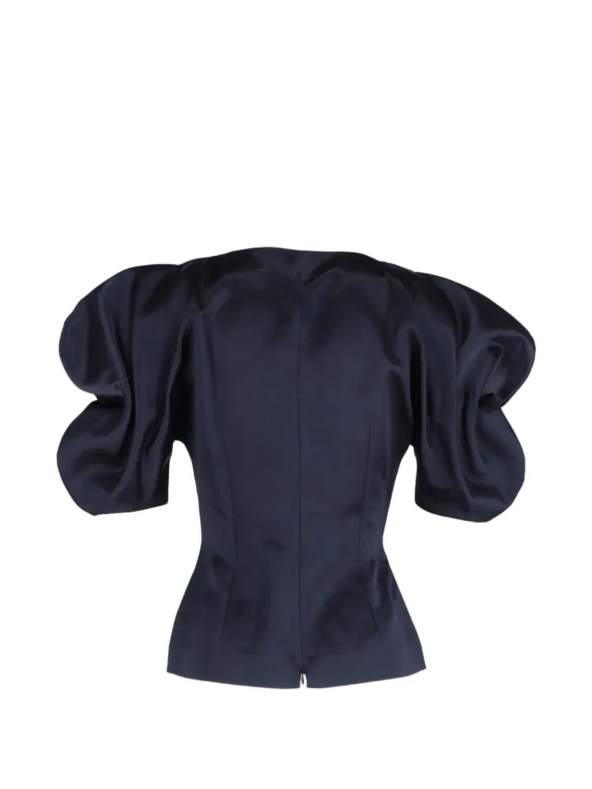 Jacquemus Pre-Owned ビンテージ パフスリーブVネック ブラウス - ブルー - 画像2